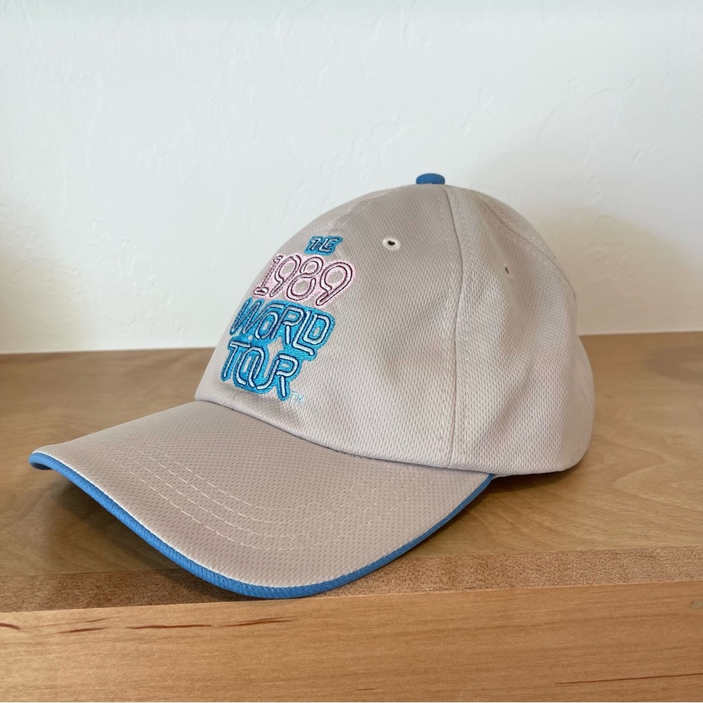 Taylor Swift The 1989 World Tour Mesh Grey Blue Embroidered Baseball Hat Cap - Picture 2 of 7